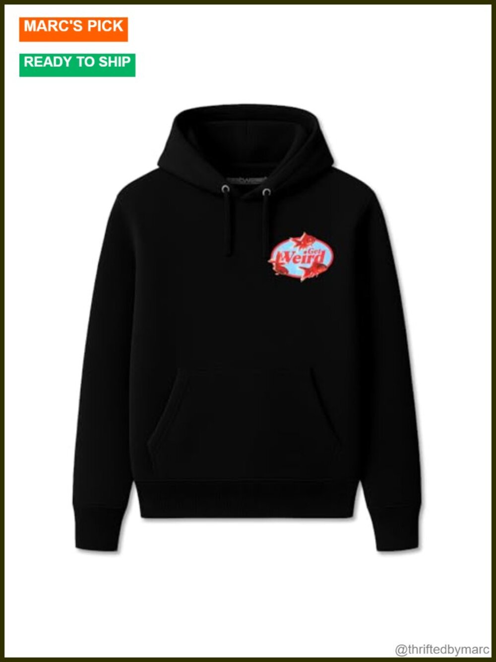 Graphic Goldfish Hoodie Cotton Blend Pullover Streetwear Sweatshirt